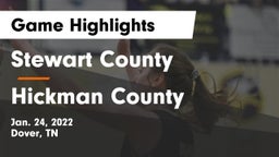 Stewart County  vs Hickman County  Game Highlights - Jan. 24, 2022