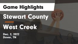Stewart County  vs West Creek Game Highlights - Dec. 2, 2022