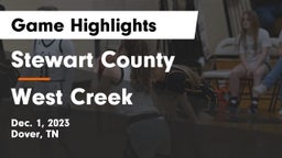 Stewart County  vs West Creek Game Highlights - Dec. 1, 2023
