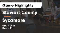 Stewart County  vs Sycamore  Game Highlights - Dec. 5, 2023