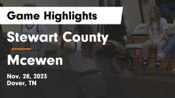 Stewart County  vs Mcewen Game Highlights - Nov. 28, 2023