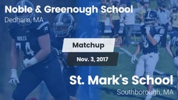 Matchup: Noble & Greenough vs. St. Mark's School 2017