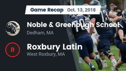 Recap: Noble & Greenough School vs. Roxbury Latin  2018