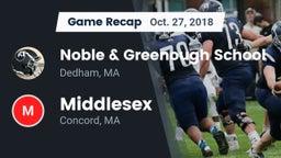 Recap: Noble & Greenough School vs. Middlesex  2018