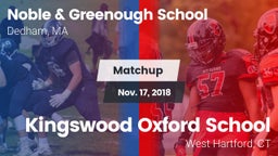 Matchup: Noble & Greenough vs. Kingswood Oxford School 2018
