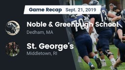 Recap: Noble & Greenough School vs. St. George's  2019