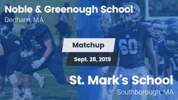 Matchup: Noble & Greenough vs. St. Mark's School 2019