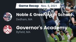 Recap: Noble & Greenough School vs. Governor's Academy  2021