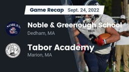 Recap: Noble & Greenough School vs. Tabor Academy  2022