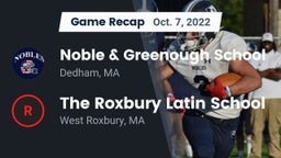 Recap: Noble & Greenough School vs. The Roxbury Latin School 2022