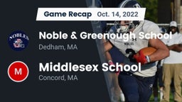 Recap: Noble & Greenough School vs. Middlesex School 2022