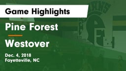 Pine Forest  vs Westover  Game Highlights - Dec. 4, 2018
