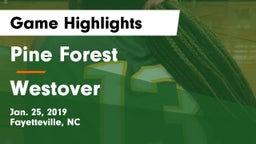 Pine Forest  vs Westover  Game Highlights - Jan. 25, 2019
