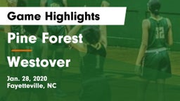 Pine Forest  vs Westover  Game Highlights - Jan. 28, 2020