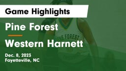 Pine Forest  vs Western Harnett Game Highlights - Dec. 8, 2023