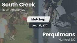 Matchup: South Creek High vs. Perquimans  2017