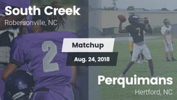Matchup: South Creek High vs. Perquimans  2018