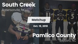 Matchup: South Creek High vs. Pamlico County  2018