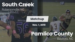 Matchup: South Creek High vs. Pamlico County  2019