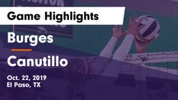 Burges  vs Canutillo  Game Highlights - Oct. 22, 2019