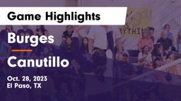 Burges  vs Canutillo  Game Highlights - Oct. 28, 2023