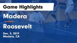 Madera  vs Roosevelt  Game Highlights - Dec. 3, 2019