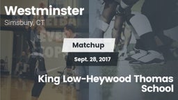 Matchup: Westminster High vs. King Low-Heywood Thomas School 2017