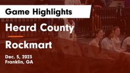 Heard County  vs Rockmart  Game Highlights - Dec. 5, 2023