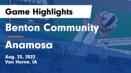 Benton Community vs Anamosa  Game Highlights - Aug. 23, 2022