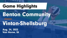Benton Community vs Vinton-Shellsburg  Game Highlights - Aug. 24, 2022