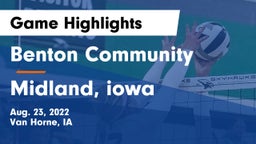 Benton Community vs Midland, iowa Game Highlights - Aug. 23, 2022