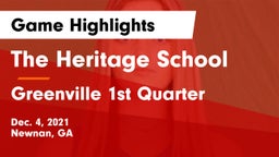 The Heritage School vs Greenville 1st Quarter Game Highlights - Dec. 4, 2021