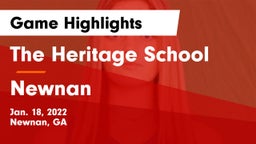 The Heritage School vs Newnan  Game Highlights - Jan. 18, 2022
