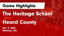 The Heritage School vs Heard County  Game Highlights - Oct. 9, 2023