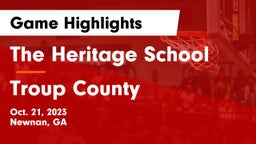 The Heritage School vs Troup County  Game Highlights - Oct. 21, 2023