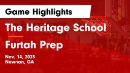 The Heritage School vs Furtah Prep Game Highlights - Nov. 14, 2023
