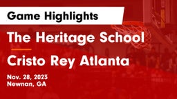 The Heritage School vs Cristo Rey Atlanta Game Highlights - Nov. 28, 2023