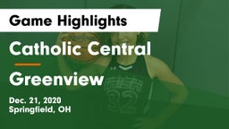 Catholic Central  vs Greenview Game Highlights - Dec. 21, 2020