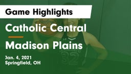 Catholic Central  vs Madison Plains  Game Highlights - Jan. 4, 2021