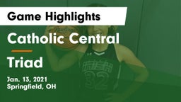 Catholic Central  vs Triad  Game Highlights - Jan. 13, 2021