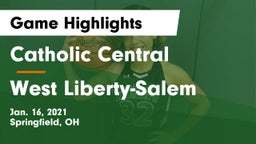 Catholic Central  vs West Liberty-Salem  Game Highlights - Jan. 16, 2021