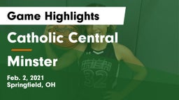 Catholic Central  vs Minster  Game Highlights - Feb. 2, 2021
