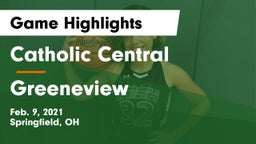 Catholic Central  vs Greeneview  Game Highlights - Feb. 9, 2021