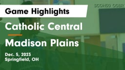 Catholic Central  vs Madison Plains  Game Highlights - Dec. 5, 2023