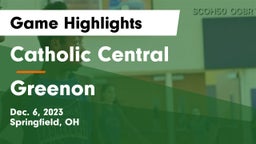 Catholic Central  vs Greenon  Game Highlights - Dec. 6, 2023