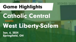 Catholic Central  vs West Liberty-Salem  Game Highlights - Jan. 6, 2024