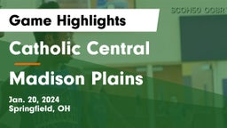 Catholic Central  vs Madison Plains  Game Highlights - Jan. 20, 2024