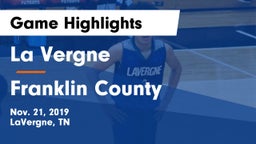La Vergne  vs Franklin County  Game Highlights - Nov. 21, 2019