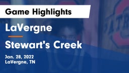 LaVergne  vs Stewart's Creek  Game Highlights - Jan. 28, 2022