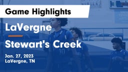 LaVergne  vs Stewart's Creek  Game Highlights - Jan. 27, 2023